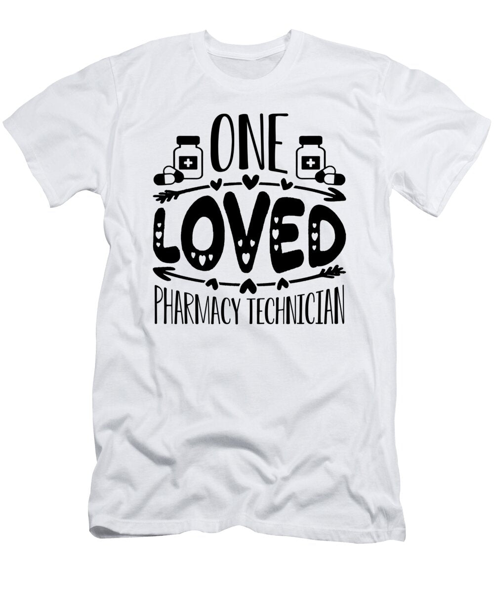 One Love Pharmacy Technician Medication Pharmacist Tshirtconcepts Marvin Poppe T-Shirt