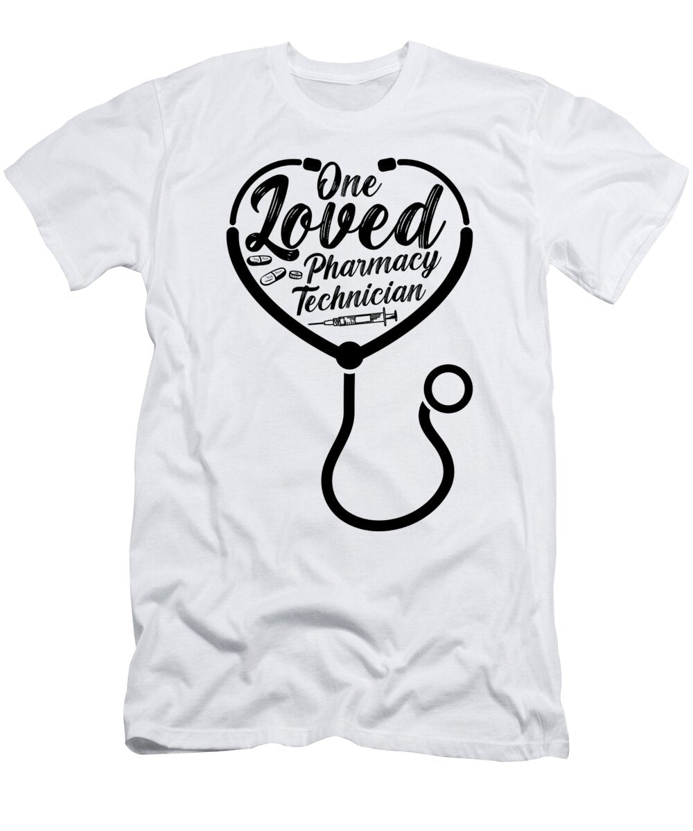 One Loved Pharmacy Technician Pharmacist Medicine Tshirtconcepts Marvin Poppe T-Shirt