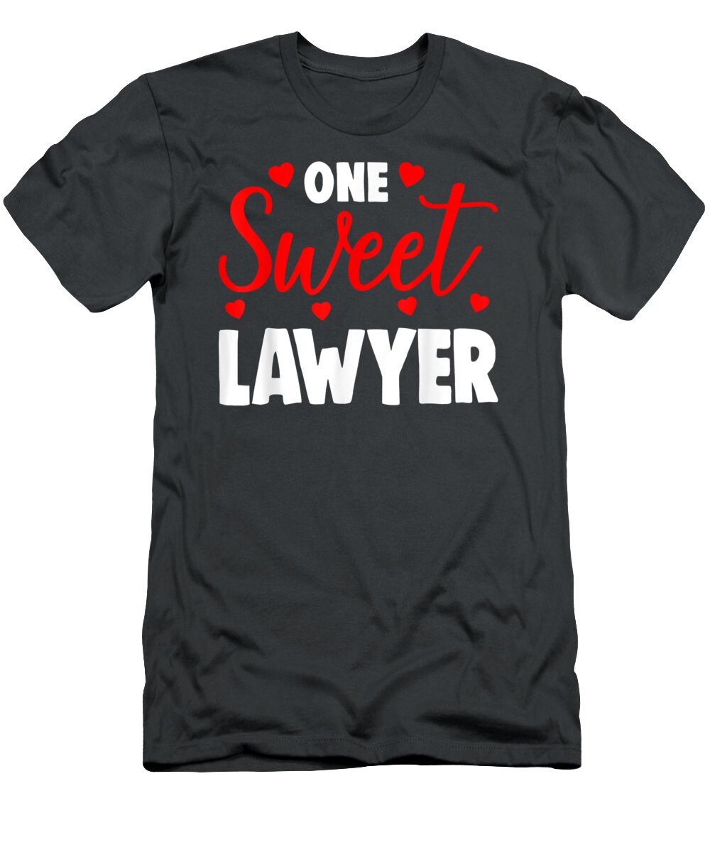 One Sweet Lawyer Men Funny Valentines Day Oliveg Jamie T-Shirt