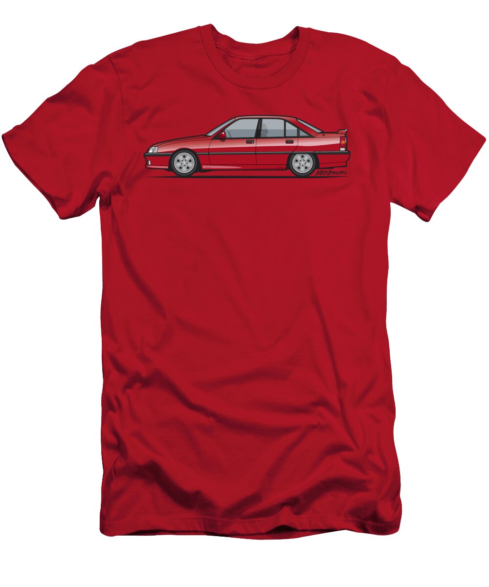 Opel Omega a Vauxhall Carlton 3000 Gsi 24v Red Monkey Crisis on Mars T-Shirt