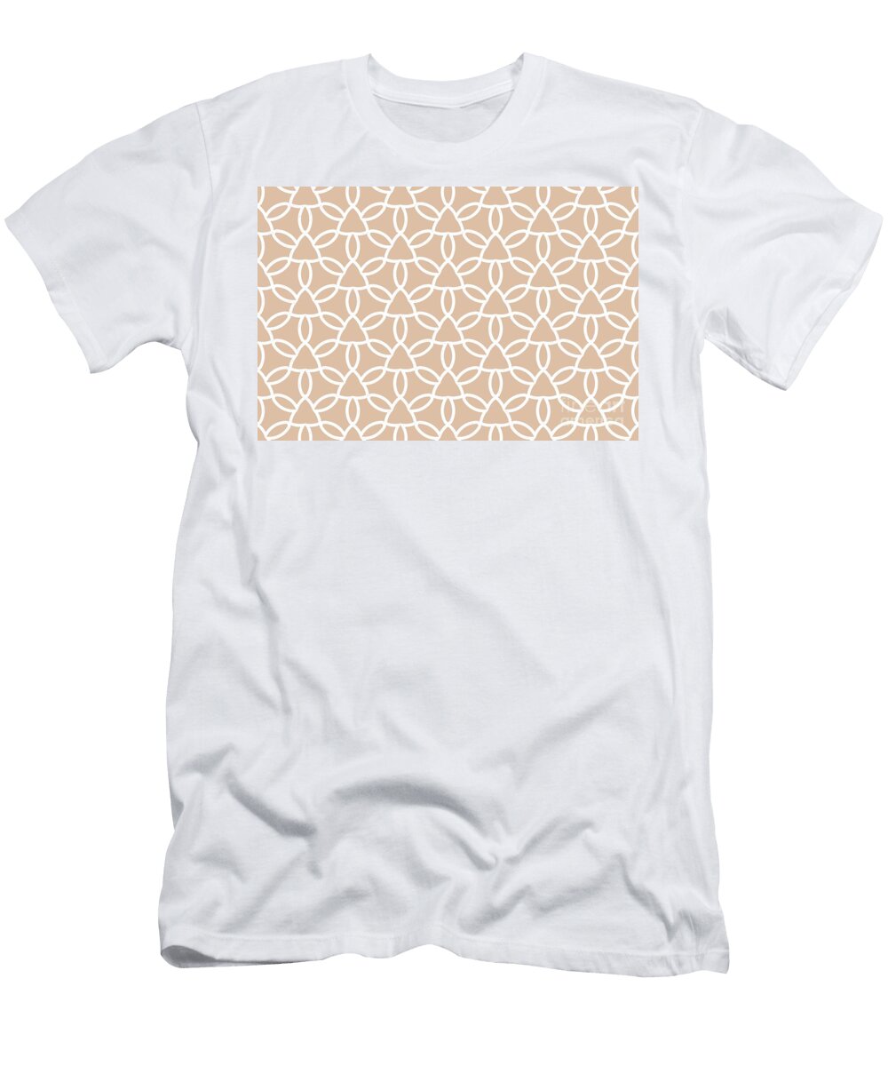 Orange and White Tessellation Line Pattern 32 Pairs De 2022 Trending Color Adobe South Dec709 Petite Pattern Minimal Graphic Designs T-Shirt