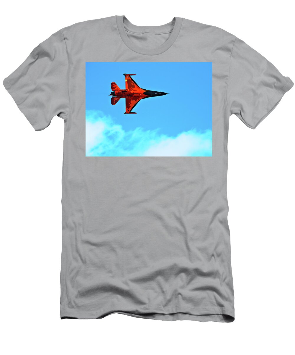Orange F 16 William Attard Mccarthy T-Shirt