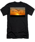 Orange Sunset Over Power Lines Mario G Rivera T-Shirt