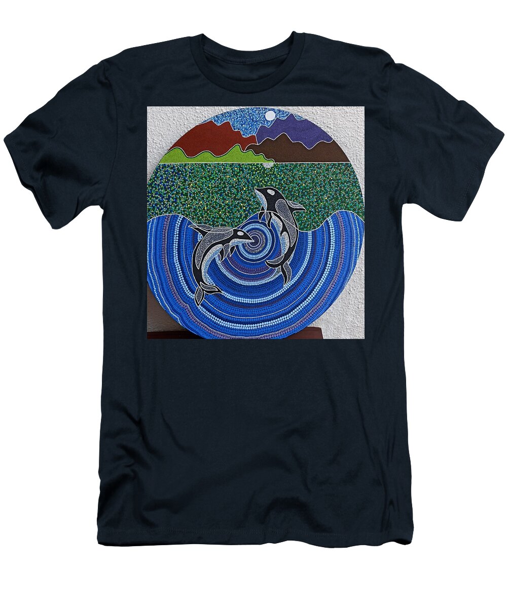Orca Sonic Lovedot Mandala Ashwini Satalkar T-Shirt