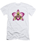 Orchid Blossom on Neutral Background Joanna Redesiuk T-Shirt