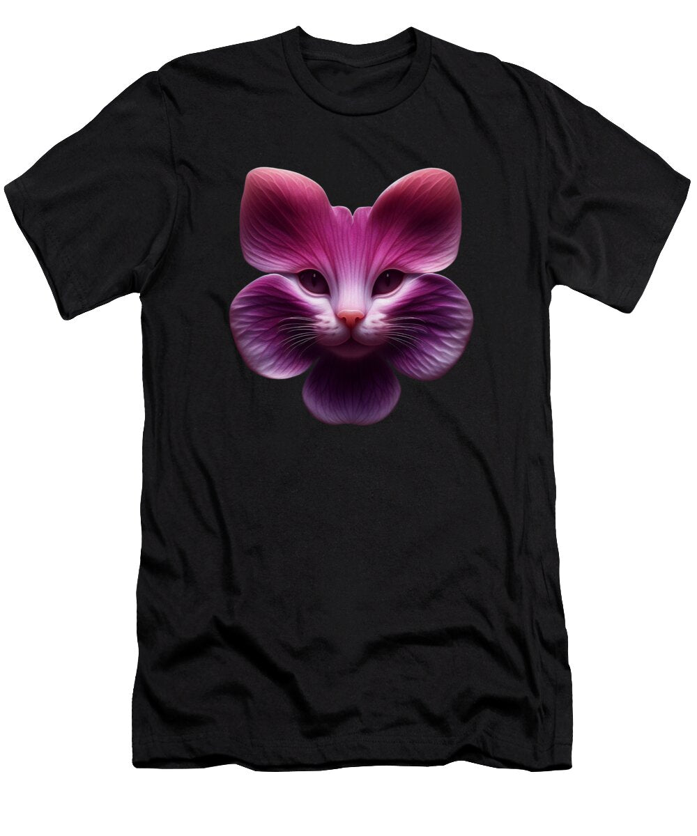 Orchid Cat Joanna Redesiuk T-Shirt