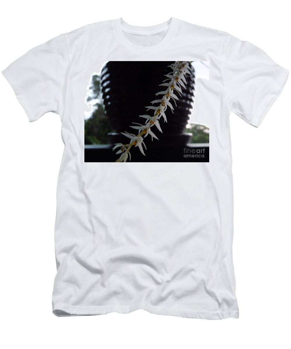 Orchid Nature Cat Pancake T-Shirt