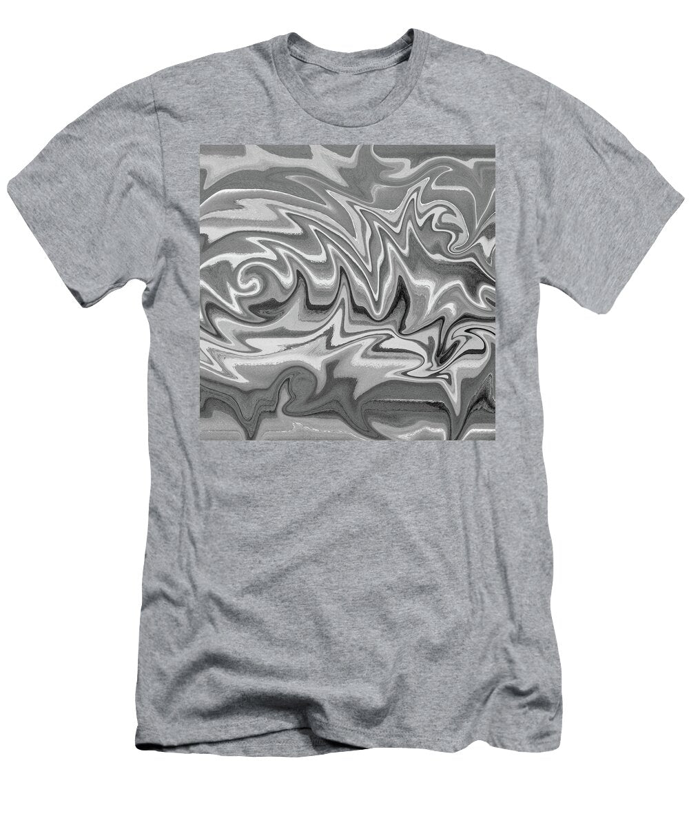 Organic Abstract Swirls and Curves Decorative Gray Art Vi Irina Sztukowski T-Shirt