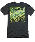 Organic Abstract Waves and Curves Decorative Green Yellow Art V Irina Sztukowski T-Shirt