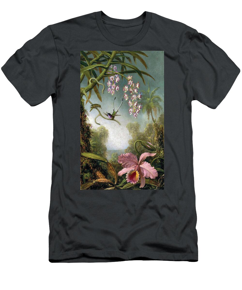 Orhid Flowers Long Shot T-Shirt