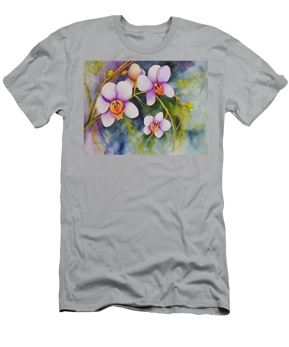 Orichids in the Garden Jane Ricker T-Shirt