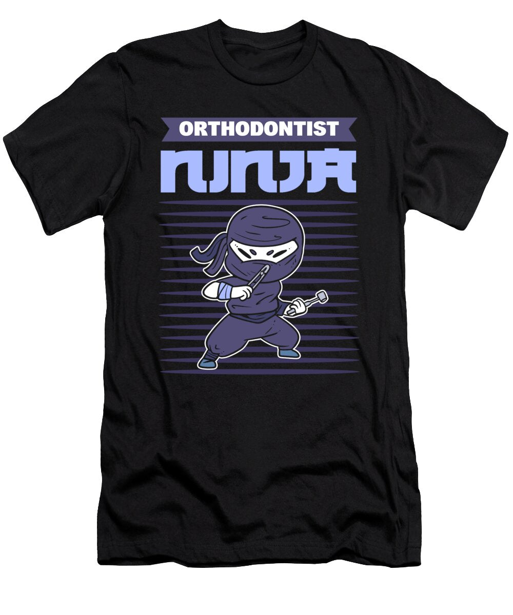 Orthodontist Ninja Orthodontists Dentist Alessandra Roth T-Shirt