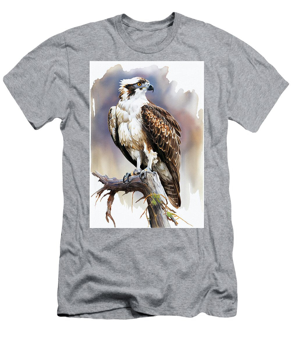 Osprey Watercolor By Ken Rasmussen Fade Into Wh Aed Afdf D Bd Cb By Asar Studios Celestial Images T-Shirt