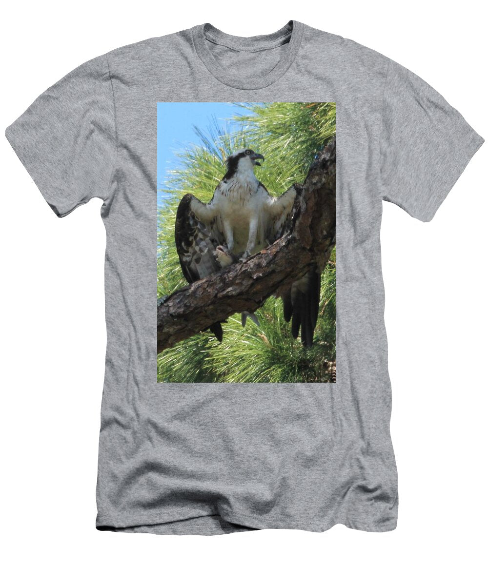 Osprey with Catfish Christopher J Kirby T-Shirt