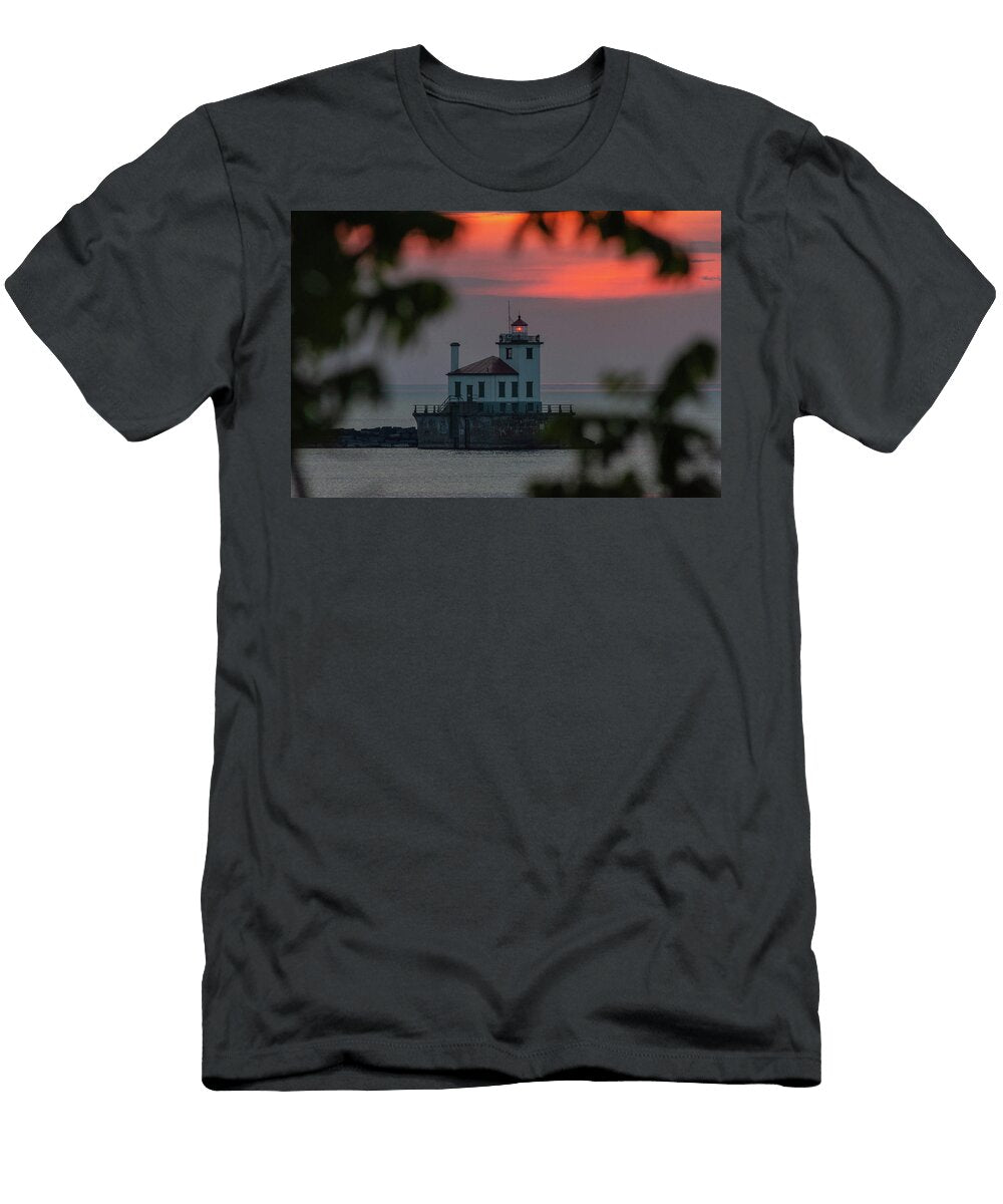 Oswego Lighthouse After Sunset Wayne Kirby T-Shirt