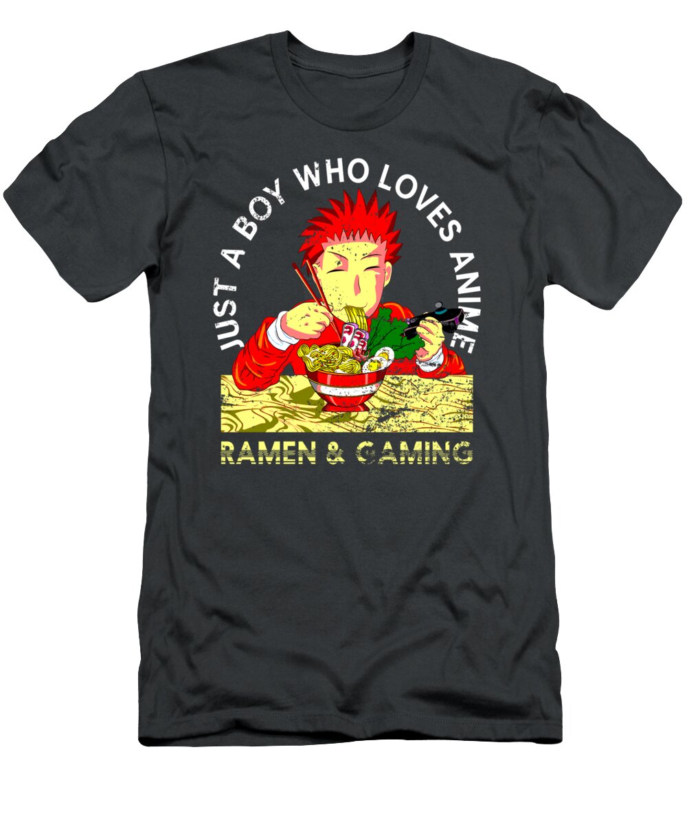 Otaku Gaming Gamer Kawaii Boys Gift Ramen Noodles Anime Pullover Junipe Isobel T-Shirt
