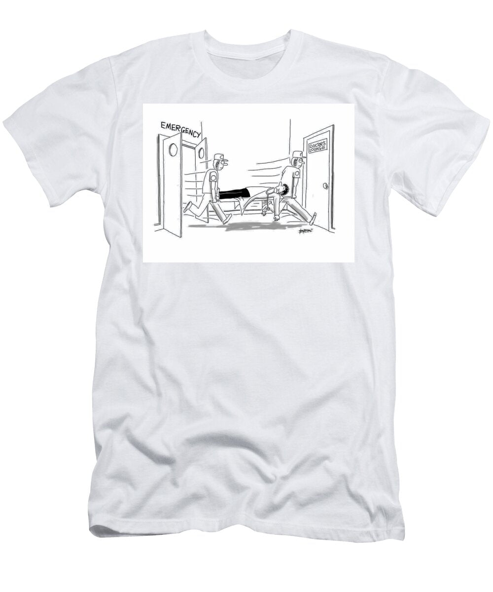 Out of Emergency Into Doctors Lounge Douglas Blackwell T-Shirt