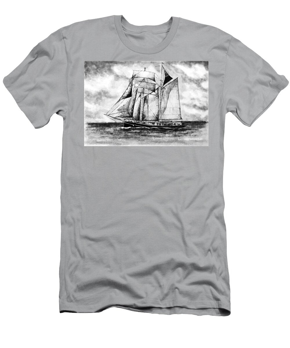 Out to Sea Bw Andrew Read T-Shirt