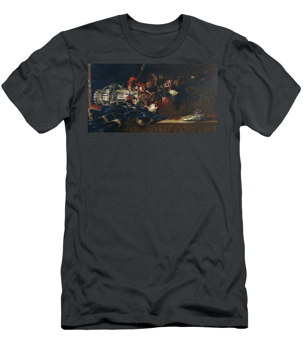 Overturned Silver Vase on a Cloth Nuzzi Mario T-Shirt