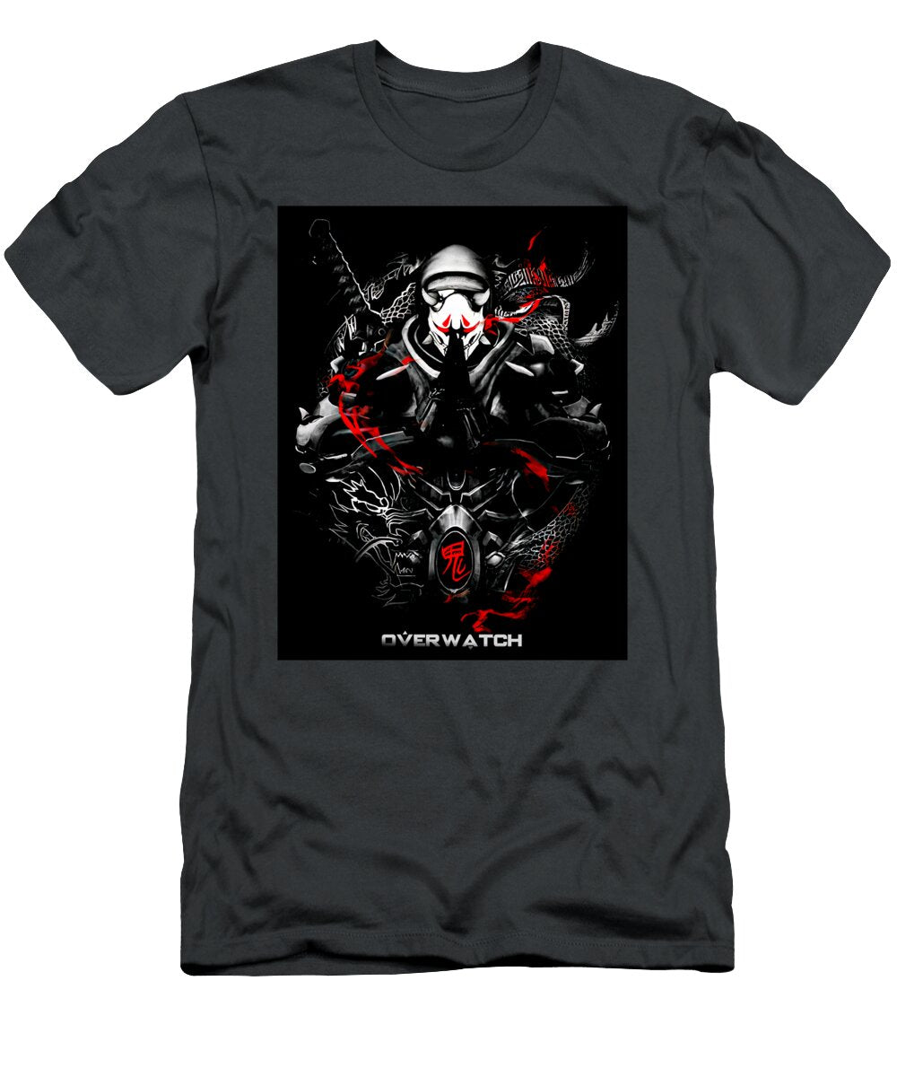 Overwatch Oni Genji Dark for Man for Women Love for Boys Birthday Gift Gift Ide Ron Wilson T-Shirt