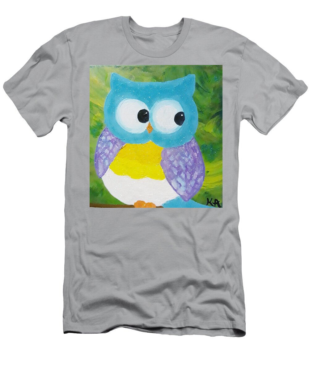 Owl Named Mo Kristi Argyle T-Shirt