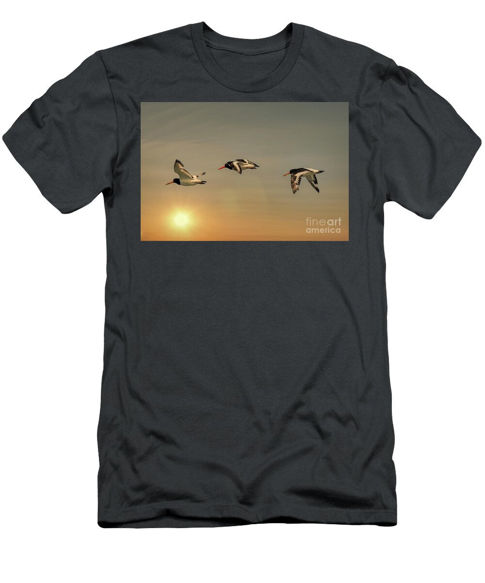 Oystercatchers At Sunset Steve H Clark Photography T-Shirt