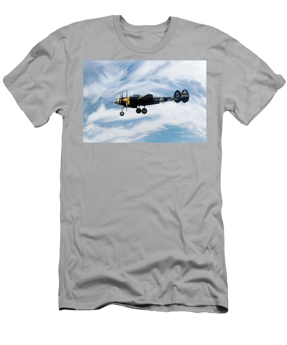 P 38 Lightning Comming Home Wernher Krutein T-Shirt