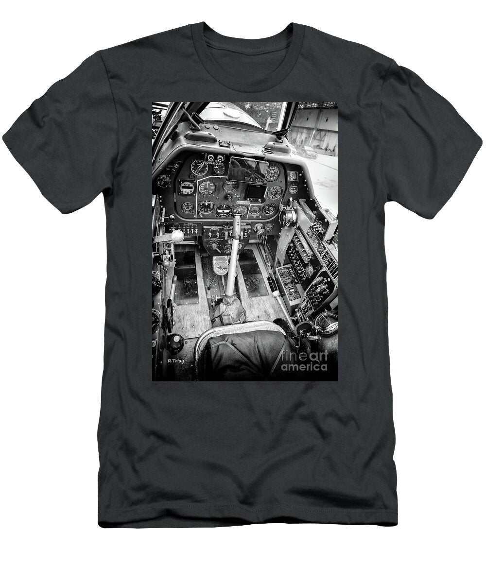 P 51 Mustang Cockpit Rene Triay Photography T-Shirt
