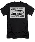 Package Sti Wrx Challenge Monochrome Auto Car Minimal Impreza Vehicle Geometric Type Nbr Ra R Pencil Sketch Subaru Clint Mclaughlin T-Shirt