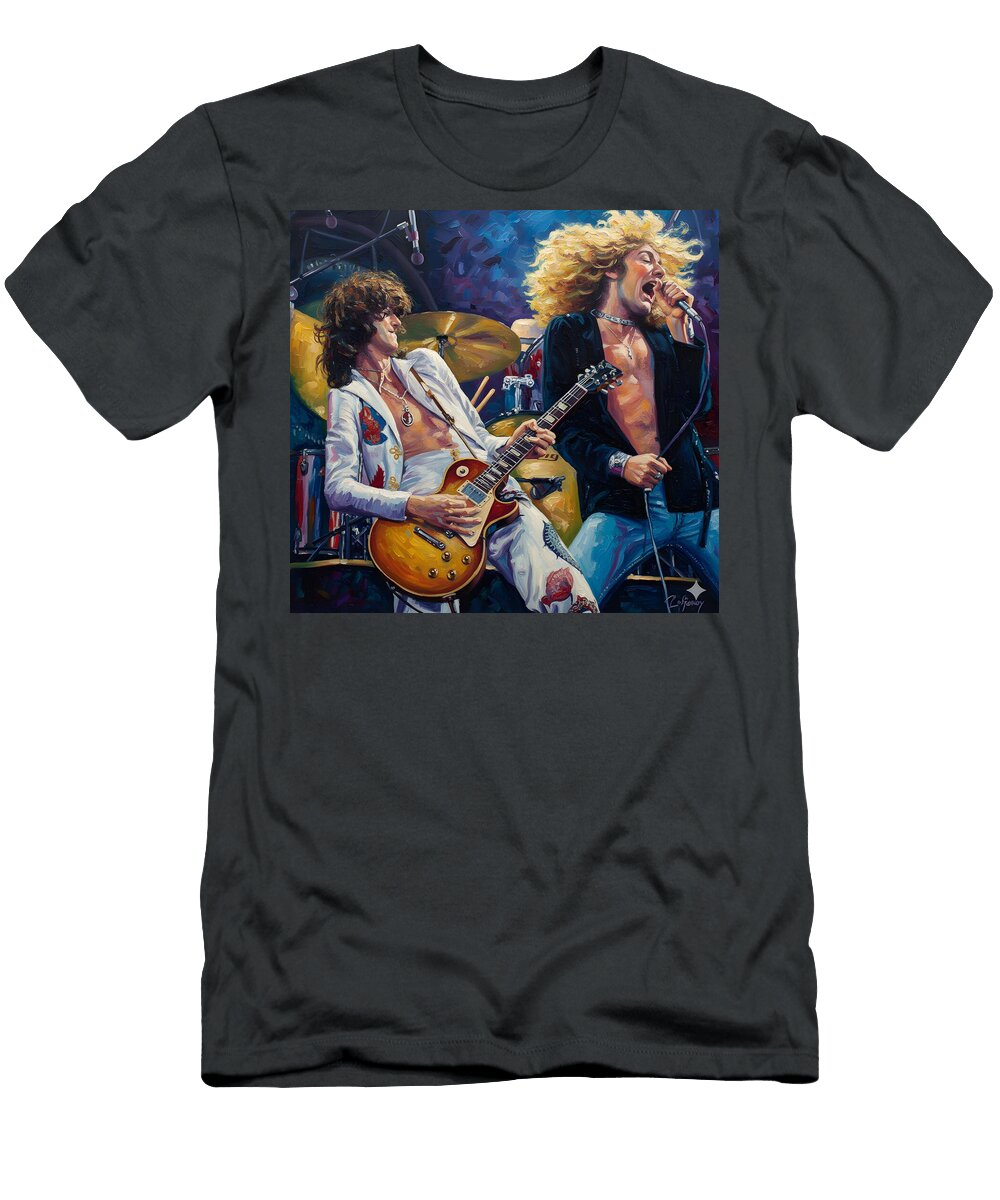 Page and Plant Live Thunder Galeria Trompiz T-Shirt