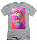 Painted Strawberry Ice Cream in Pink and Red Color Melting Ice Art Momente T-Shirt