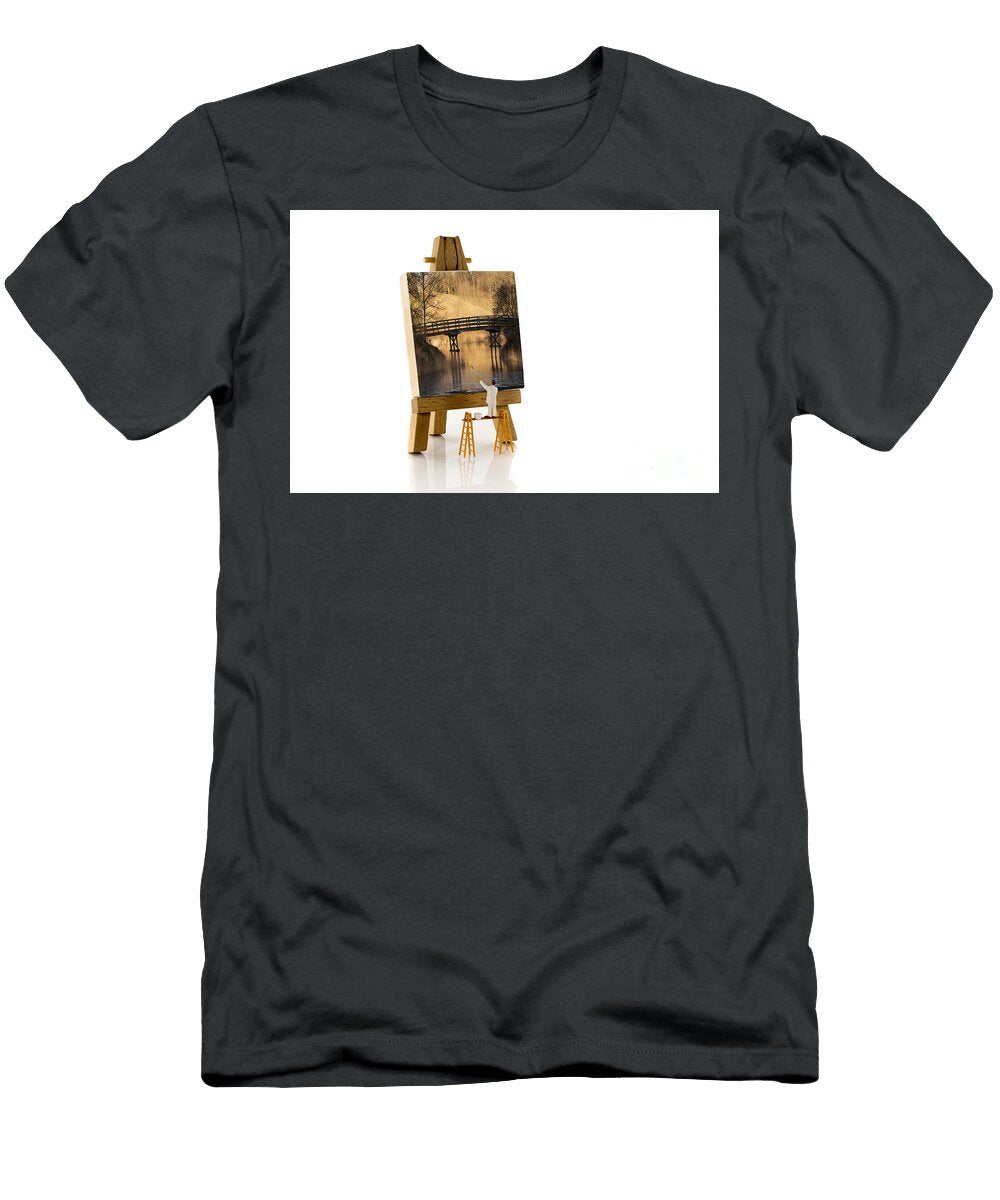 Painter At Work At High Project Chris Willlemsen T-Shirt
