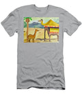 Painting Old Town Desert Camel Illustration Art B N Akkash T-Shirt