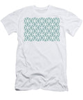 Pale Blue and White Tessellation Line Pattern 16 Petite Pattern Minimal Graphic Designs T-Shirt