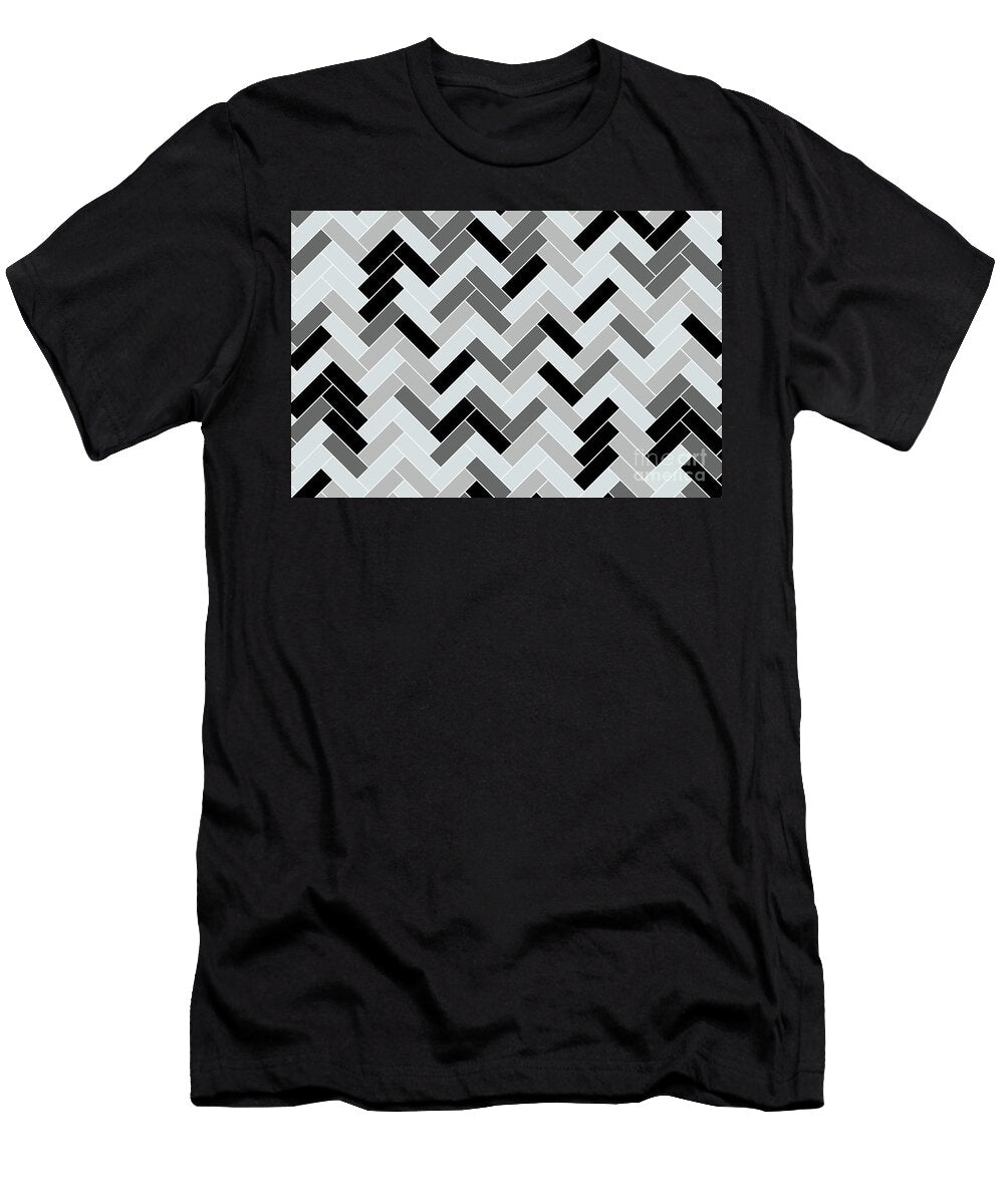 Pale Blue Black Gray Herringbone Pattern Pairs Valspar 2023 Coty Rising Tide 4008 3a Petite Patterns T-Shirt