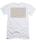 Pale Pink and White Tessellation Line Pattern 16 Petite Pattern Minimal Graphic Designs T-Shirt
