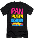 Pan Pride Funny Pansexual Pancakes Pink Yellow Blue Noirty Designs T-Shirt