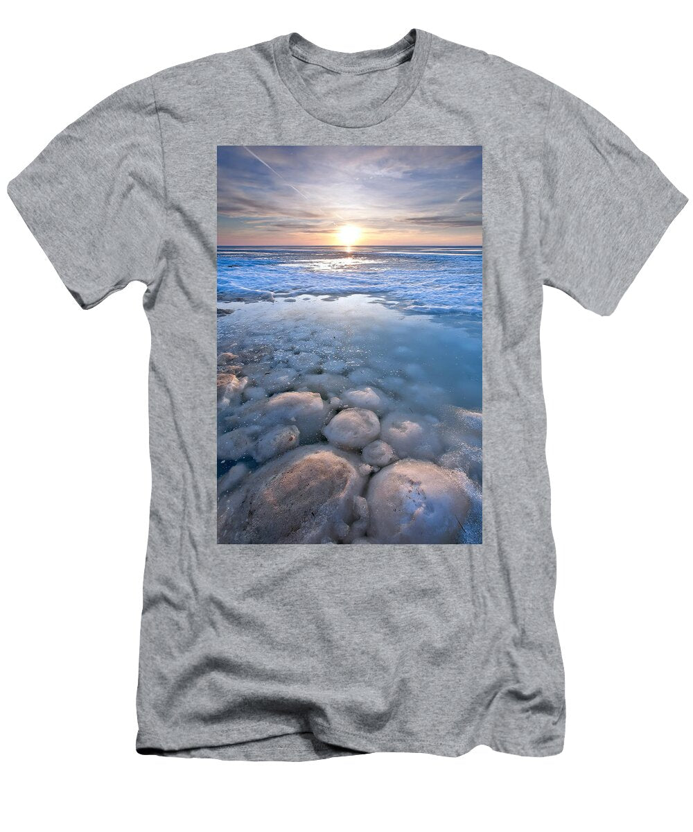 Pancake Ice and Ball Ice on Lake Ken Gillespie T-Shirt