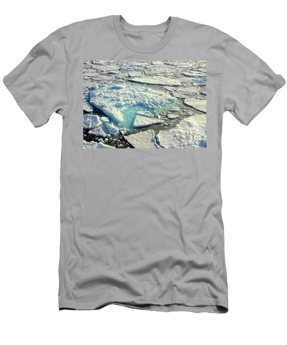 Pancake Ice At 80 Degrees North Sam Hall T-Shirt