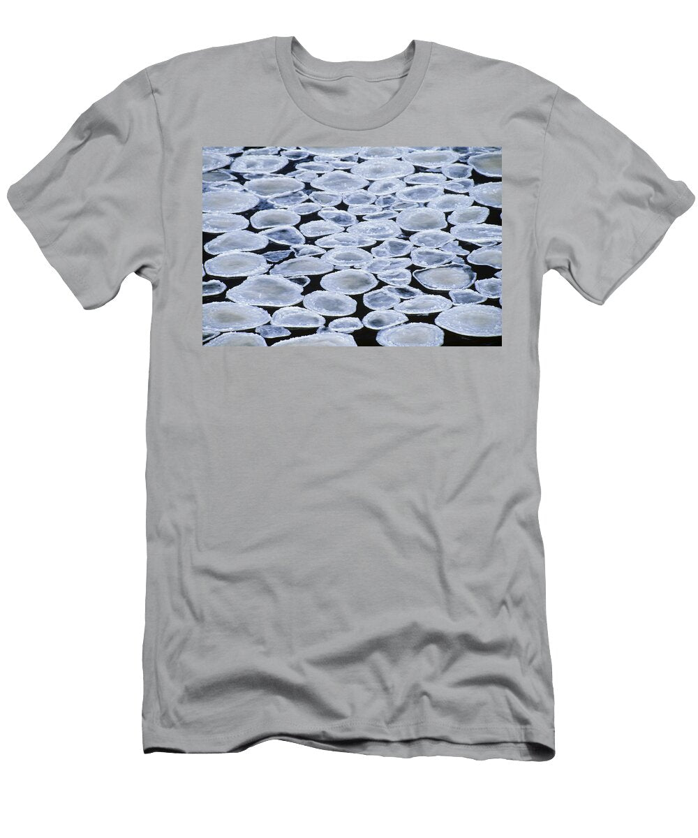 Pancake Ice on Whiteshell River Mike Grandmailson T-Shirt