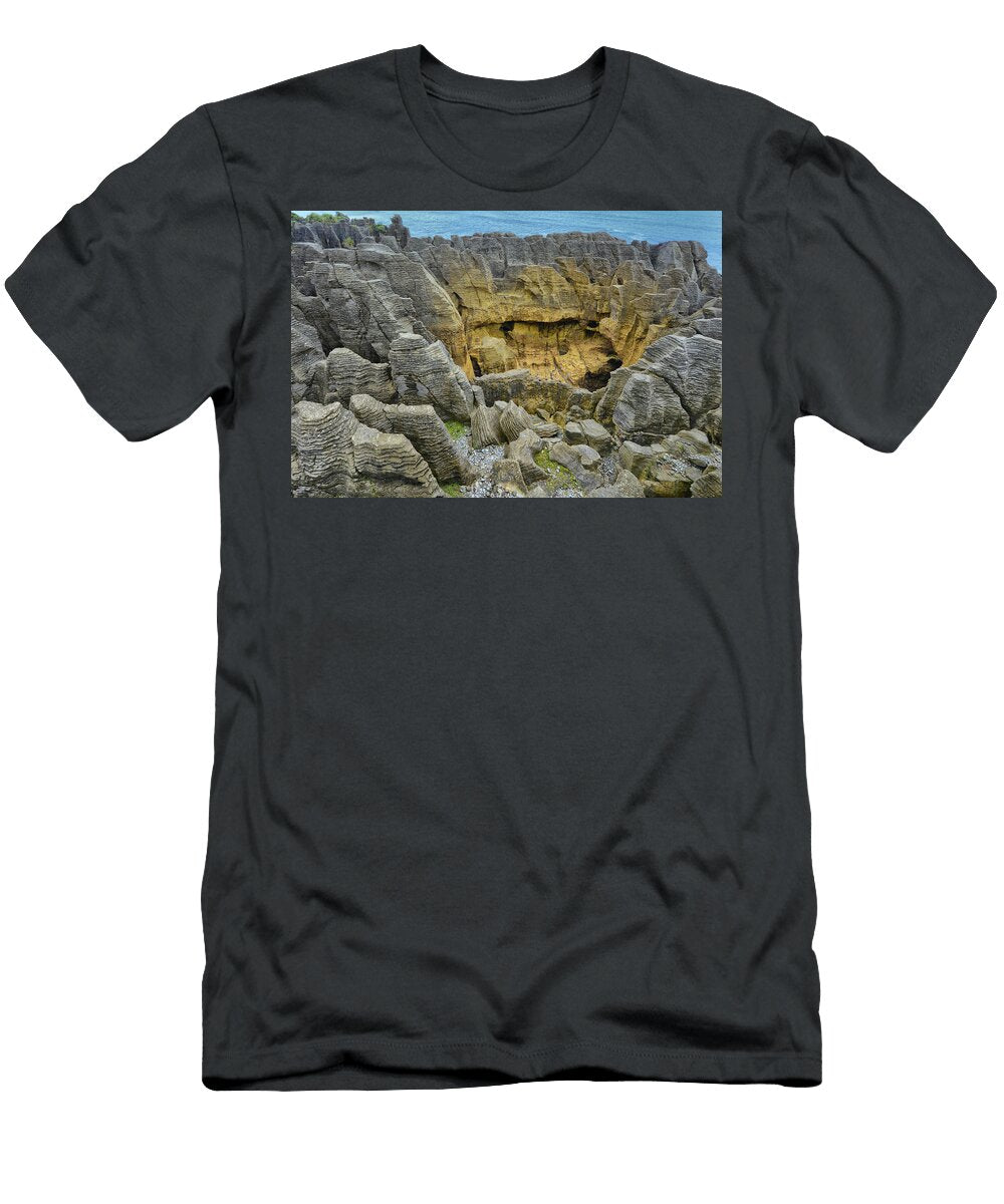 Pancake Rocks At Punakaiki New Zealand South Island Matthew Drinkall T-Shirt