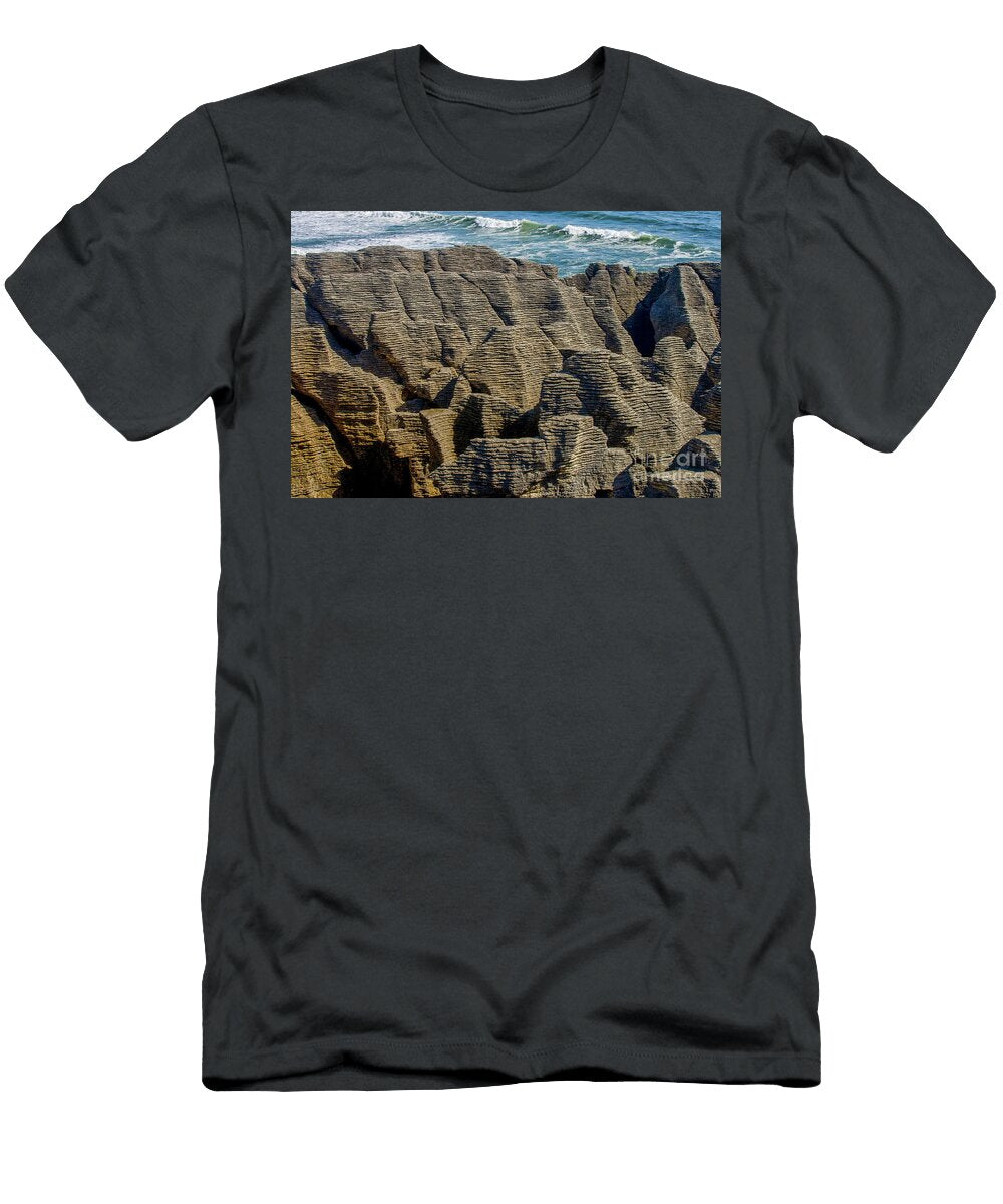 Pancake Rocks At Punakaiki on Westcoast of New Zealand Patricia Hofmeester T-Shirt
