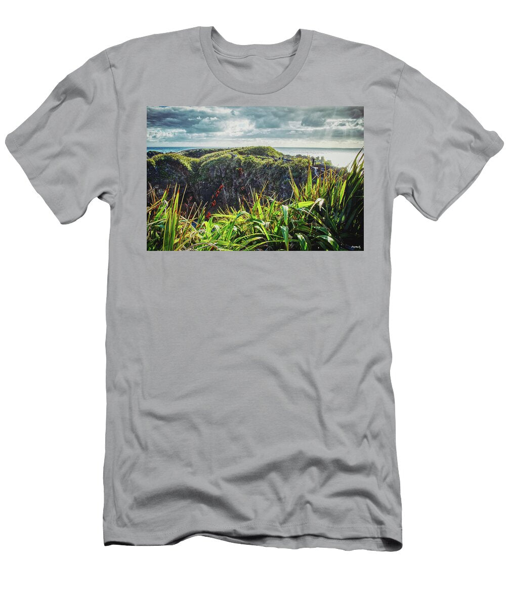Pancake Rocks Blowholes New Zealand Augustine Ng T-Shirt