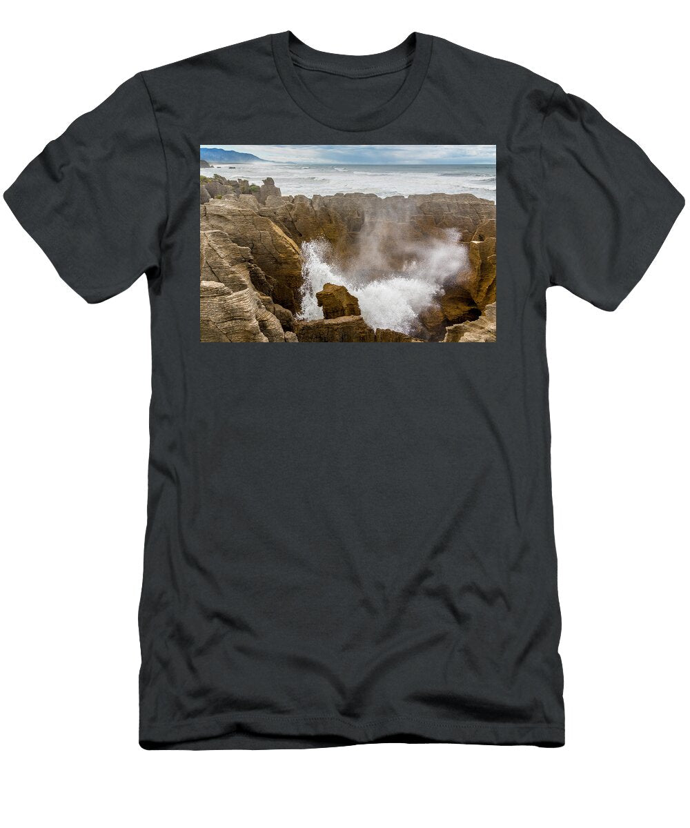 Pancake Rocks New Zealand Cindi Alvarado T-Shirt
