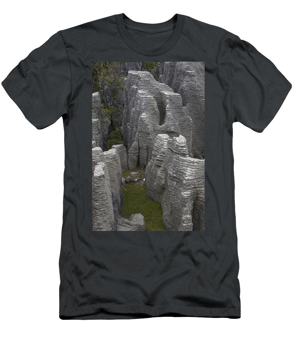 Pancake Rocks New Zealand Sally Weigand T-Shirt