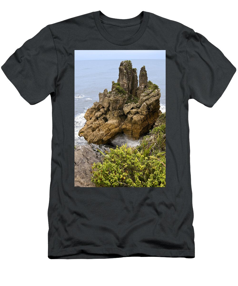 Pancake Rocks Sally Weigand T-Shirt