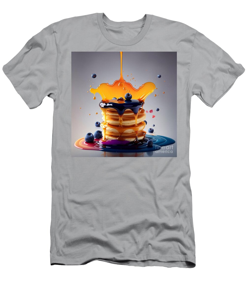 Pancake Splash Art Lori Stewart T-Shirt