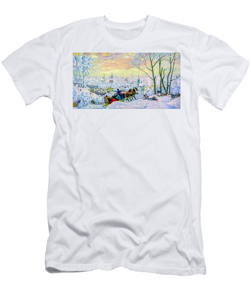 Pancake Week Boris Kustodiyev T-Shirt