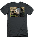 Panda Bear Clutching Bamboo in His Paw Dejavu Designs T-Shirt