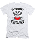 Panda Exercise I Thought You Said Extra Rice Eq Designs T-Shirt